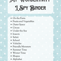 My Wondertivity I Spy Binder DIGITAL DOWNLOAD - Wondertivity