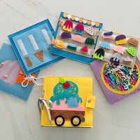 Felt busy book for imaginary play and role playing