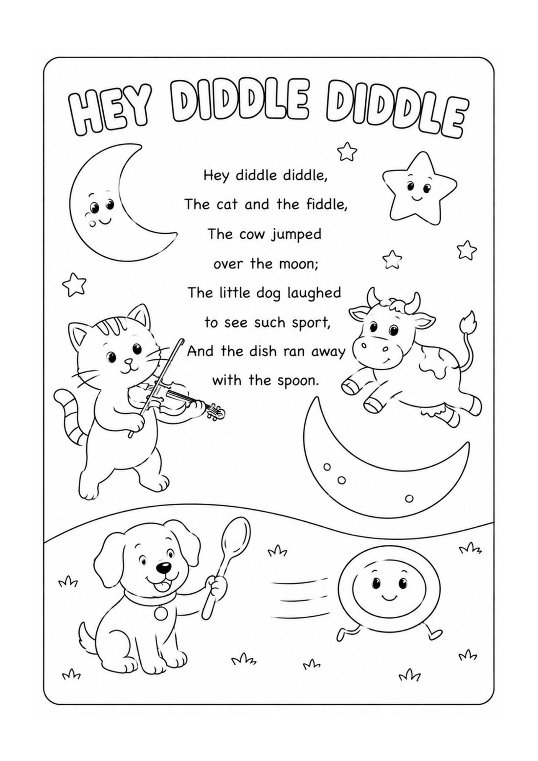 My Wondertivity Colouring Book & Nursery Rhyme Lyrics DIGITAL DOWNLOAD