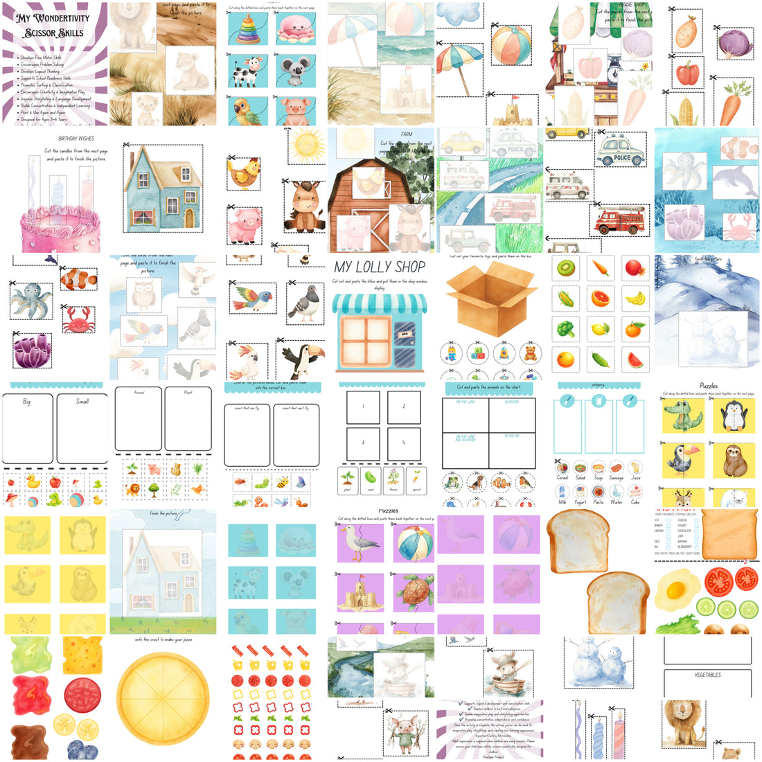 Wondertivity Scissor Skills DIGITAL DOWNLOAD