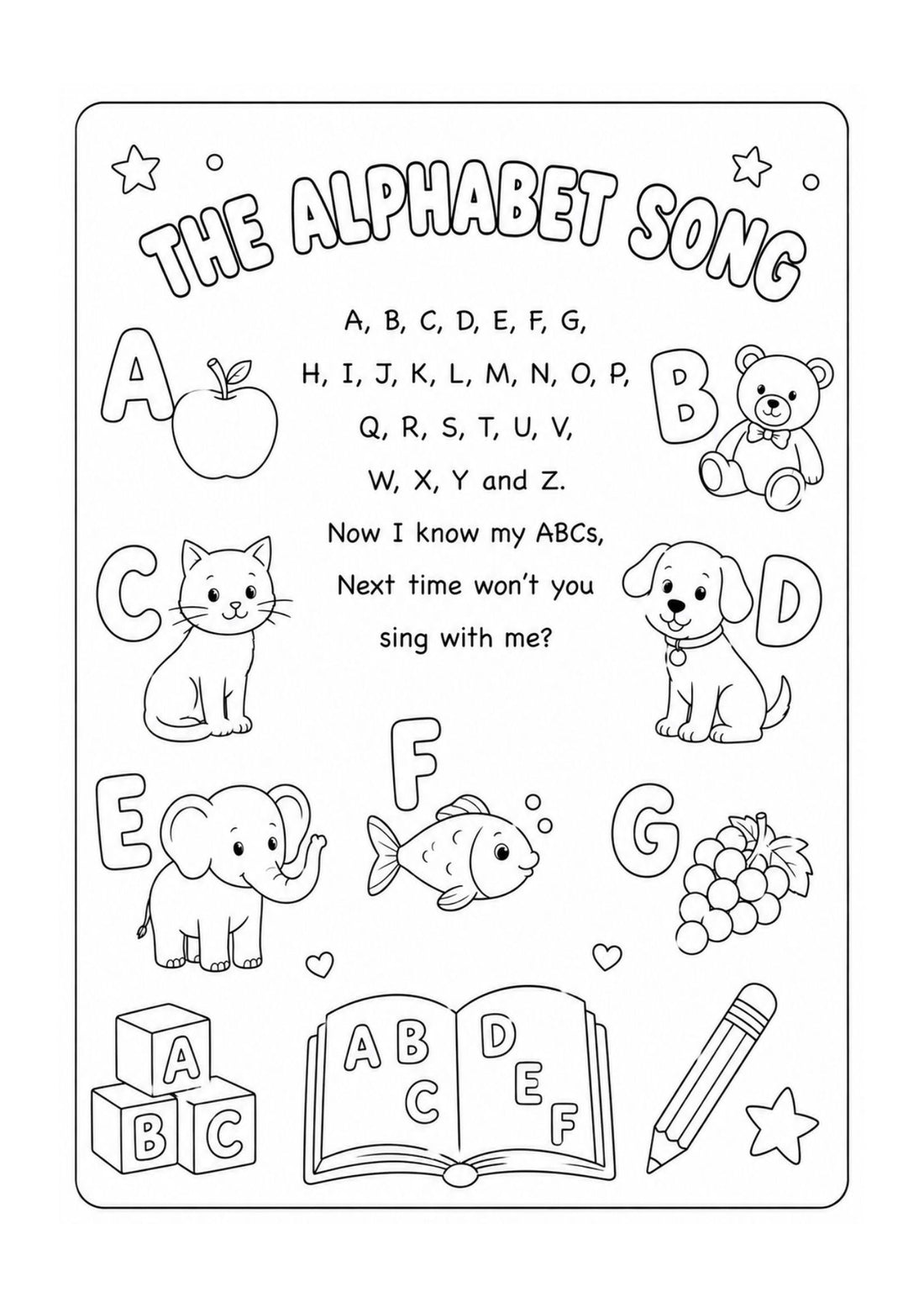 My Wondertivity Colouring Book & Nursery Rhyme Lyrics DIGITAL DOWNLOAD