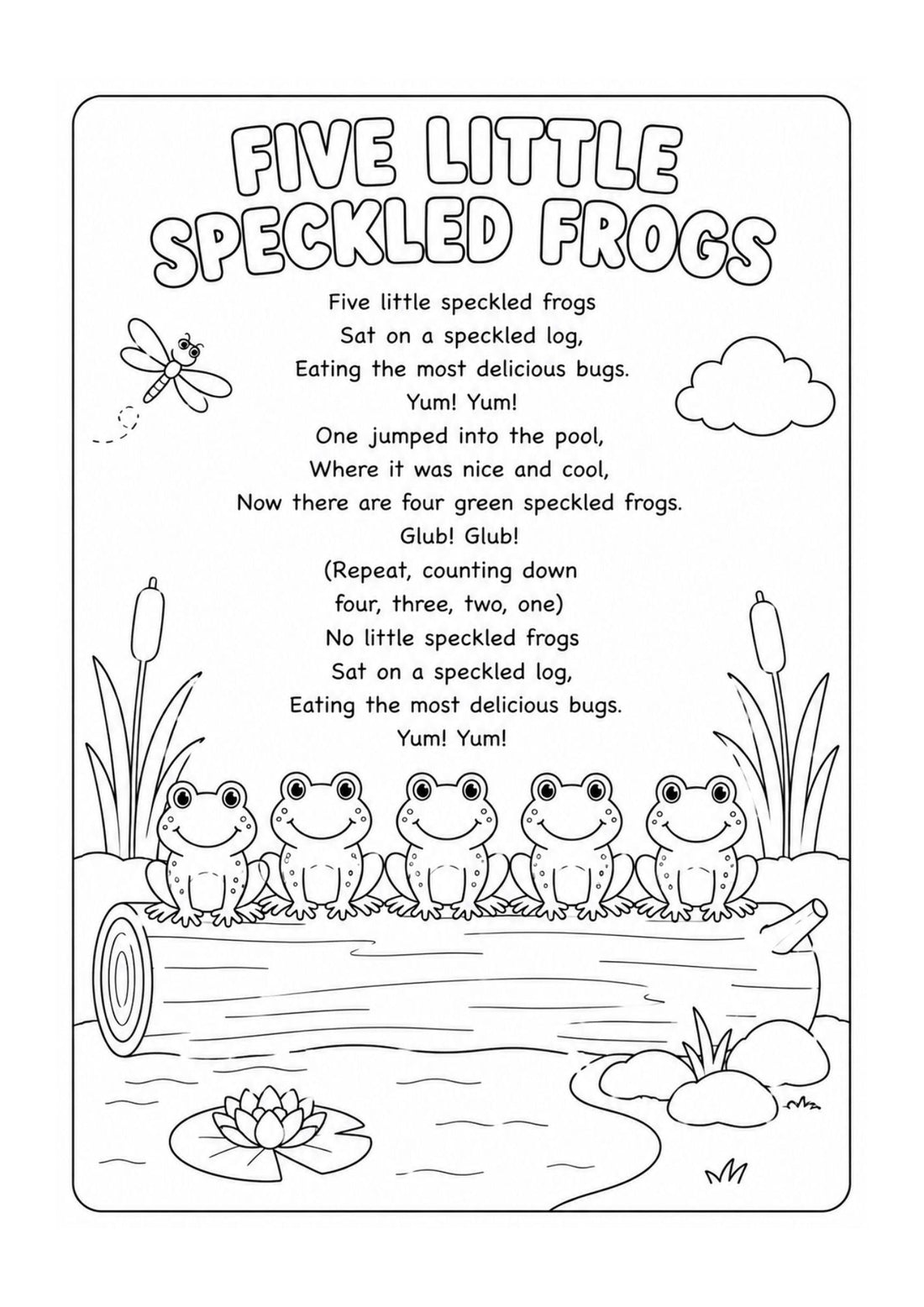 My Wondertivity Colouring Book & Nursery Rhyme Lyrics DIGITAL DOWNLOAD - Wondertivity